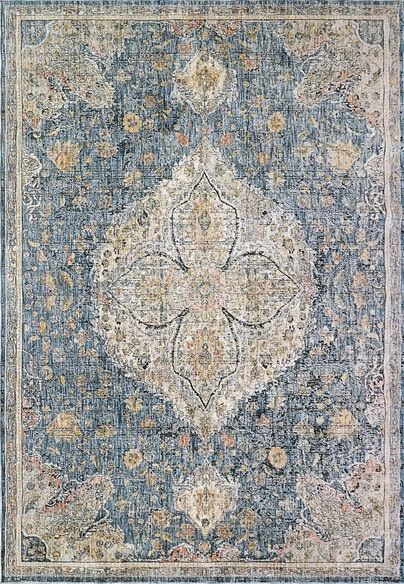 Dynamic Rugs SAVOY 3576-599 Denim and Multi